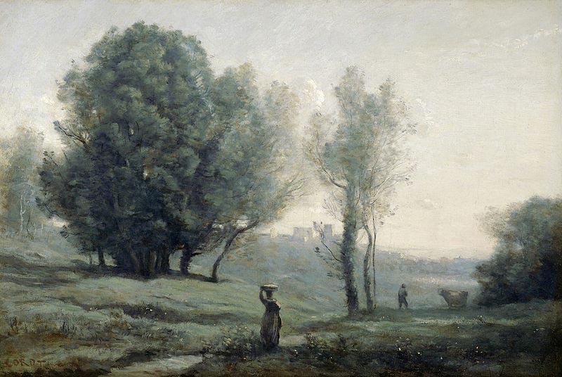 Jean-Baptiste Camille Corot Landscape Norge oil painting art